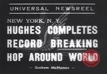 Image of Howard Hughes completes round world flight New York United States USA, 1938, second 8 stock footage video 65675075745