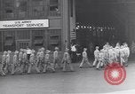 Image of Transport ships being loaded with troops and supplies for invasion task force United States USA, 1944, second 9 stock footage video 65675075793