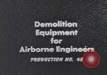 Image of demolition equipment United States USA, 1943, second 18 stock footage video 65675075872