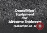 Image of demolition equipment United States USA, 1943, second 20 stock footage video 65675075872