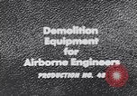 Image of demolition equipment United States USA, 1943, second 27 stock footage video 65675075872