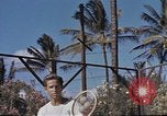 Image of tennis match Honolulu Hawaii USA, 1945, second 56 stock footage video 65675075916
