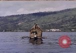 Image of outrigger canoe Pacific Ocean, 1945, second 17 stock footage video 65675075919
