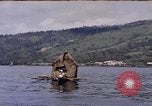 Image of outrigger canoe Pacific Ocean, 1945, second 19 stock footage video 65675075919