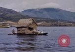 Image of outrigger canoe Pacific Ocean, 1945, second 29 stock footage video 65675075919