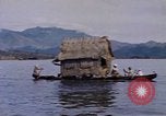 Image of outrigger canoe Pacific Ocean, 1945, second 38 stock footage video 65675075919