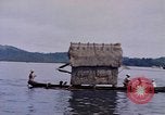 Image of outrigger canoe Pacific Ocean, 1945, second 53 stock footage video 65675075919