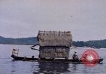 Image of outrigger canoe Pacific Ocean, 1945, second 54 stock footage video 65675075919
