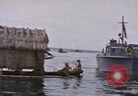 Image of outrigger canoe Pacific Ocean, 1945, second 59 stock footage video 65675075919