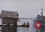 Image of outrigger canoe Pacific Ocean, 1945, second 60 stock footage video 65675075919