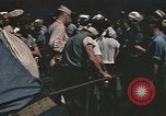 Image of Japanese prisoners leave captured submarines Pacific Theater, 1945, second 6 stock footage video 65675075961