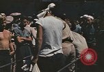 Image of Japanese prisoners leave captured submarines Pacific Theater, 1945, second 11 stock footage video 65675075961