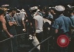 Image of Japanese prisoners leave captured submarines Pacific Theater, 1945, second 20 stock footage video 65675075961
