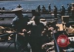 Image of Japanese prisoners leave captured submarines Pacific Theater, 1945, second 59 stock footage video 65675075961