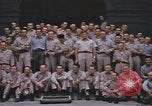 Immagine di US Naval ufficiali pongono a Yokosuka base sottomarina Yokosuka iJapan, 1945, secondo 17 filmato di repertorio 65675076033
