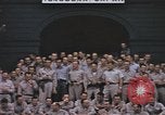 Immagine di US Naval ufficiali pongono a Yokosuka base sottomarina Yokosuka iJapan, 1945, secondo 27 filmato di repertorio 65675076033
