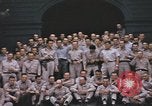 Immagine di US Naval ufficiali pongono a Yokosuka base sottomarina Yokosuka iJapan, 1945, secondo 36 filmato di repertorio 65675076033