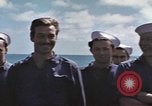 Standbild Amerikanisches U-Boot kommt nach der Patrouille in den Hafen Pazifik, 1945, aus Sekunde 12 historischem Filmmaterial Videoclip 65675076045
