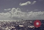 Image of bow of submarine underway Pacific Ocean, 1977, second 4 stock footage video 65675076051