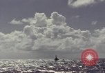 Image of bow of submarine underway Pacific Ocean, 1977, second 15 stock footage video 65675076051