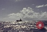 Image of bow of submarine underway Pacific Ocean, 1977, second 32 stock footage video 65675076051
