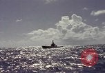Image of bow of submarine underway Pacific Ocean, 1977, second 38 stock footage video 65675076051