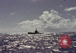 Image of bow of submarine underway Pacific Ocean, 1977, second 39 stock footage video 65675076051
