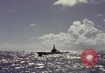 Image of bow of submarine underway Pacific Ocean, 1977, second 50 stock footage video 65675076051