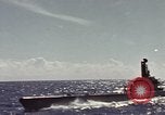 Image of bow of submarine underway Pacific Ocean, 1977, second 57 stock footage video 65675076051