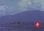 Image of Japanese warships maneuver during World War 2 Tokyo Bay Japan, 1945, second 24 stock footage video 65675076064