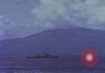 Image of Japanese warships maneuver during World War 2 Tokyo Bay Japan, 1945, second 25 stock footage video 65675076064