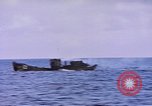 Image of Japanese sampan Pacific Ocean, 1945, second 16 stock footage video 65675076072
