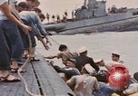 Image of USS Cod rescues crew of Dutch submarine in South China Sea Spratly Islands, 1945, second 53 stock footage video 65675076086