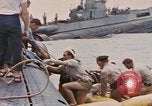 Image of USS Cod rescues crew of Dutch submarine in South China Sea Spratly Islands, 1945, second 60 stock footage video 65675076086