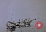 Image of Chinese junk Pacific Ocean, 1945, second 14 stock footage video 65675076106