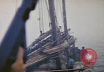 Image of Chinese junk Pacific Ocean, 1945, second 42 stock footage video 65675076106