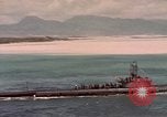 Image of VJ Day  being celebrated by US submarines at Pearl Harbor Hawaii USA, 1945, second 15 stock footage video 65675076117