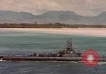 Image of VJ Day  being celebrated by US submarines at Pearl Harbor Hawaii USA, 1945, second 16 stock footage video 65675076117