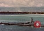 Image of VJ Day  being celebrated by US submarines at Pearl Harbor Hawaii USA, 1945, second 17 stock footage video 65675076117