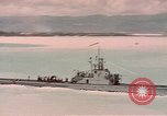 Image of VJ Day  being celebrated by US submarines at Pearl Harbor Hawaii USA, 1945, second 24 stock footage video 65675076117