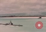 Image of VJ Day  being celebrated by US submarines at Pearl Harbor Hawaii USA, 1945, second 27 stock footage video 65675076117