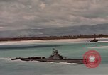 Image of VJ Day  being celebrated by US submarines at Pearl Harbor Hawaii USA, 1945, second 39 stock footage video 65675076117