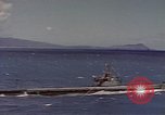Image of VJ Day  being celebrated by US submarines at Pearl Harbor Hawaii USA, 1945, second 41 stock footage video 65675076117