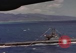 Image of VJ Day  being celebrated by US submarines at Pearl Harbor Hawaii USA, 1945, second 42 stock footage video 65675076117