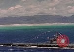 Image of VJ Day  being celebrated by US submarines at Pearl Harbor Hawaii USA, 1945, second 44 stock footage video 65675076117
