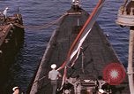 Image of US Sailors decorate their submarine on VJ Day in Pearl Harbor Hawaii USA, 1945, second 12 stock footage video 65675076118
