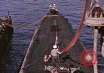 Image of US Sailors decorate their submarine on VJ Day in Pearl Harbor Hawaii USA, 1945, second 14 stock footage video 65675076118