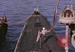 Image of US Sailors decorate their submarine on VJ Day in Pearl Harbor Hawaii USA, 1945, second 17 stock footage video 65675076118