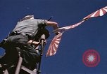 Image of US Sailors decorate their submarine on VJ Day in Pearl Harbor Hawaii USA, 1945, second 22 stock footage video 65675076118