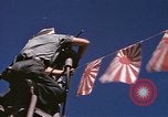 Image of US Sailors decorate their submarine on VJ Day in Pearl Harbor Hawaii USA, 1945, second 24 stock footage video 65675076118